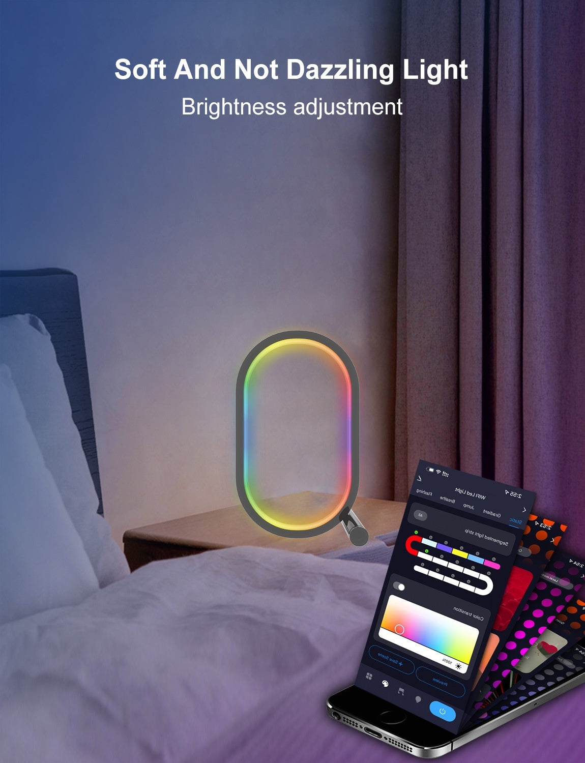 Smart RGB Ambience Light – Customizable LED Mood Lighting for Home & Gaming Setup