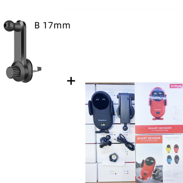 Smart Wireless Car Charger & Auto-Clamping Phone Holder – Fast Charging & Infrared Sensor