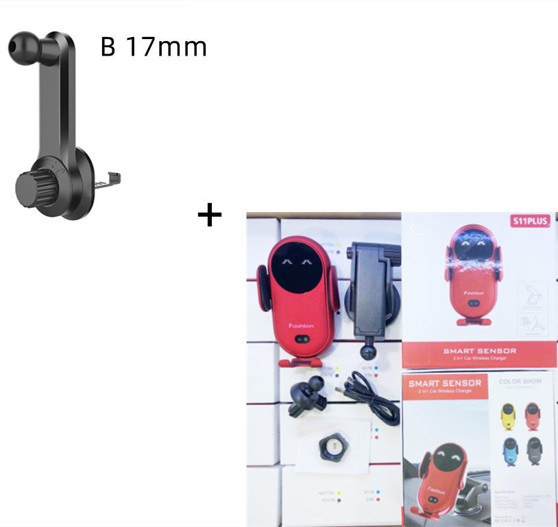 Smart Wireless Car Charger & Auto-Clamping Phone Holder – Fast Charging & Infrared Sensor