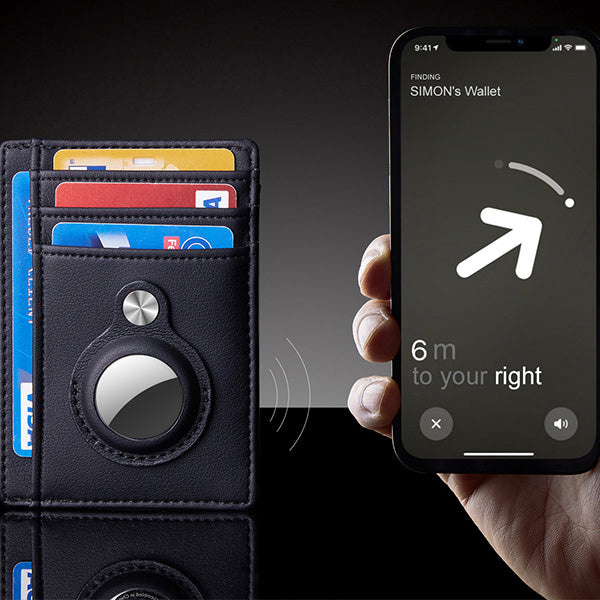 Minimalist RFID Wallet – Slim, Secure & Anti-Theft with AirTag Holder